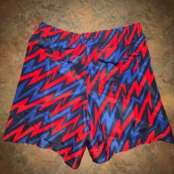 DSG Boys‎ Volley Short Print, Size Large, Red & Blue Zigzag Pattern - Picture 2 of 9